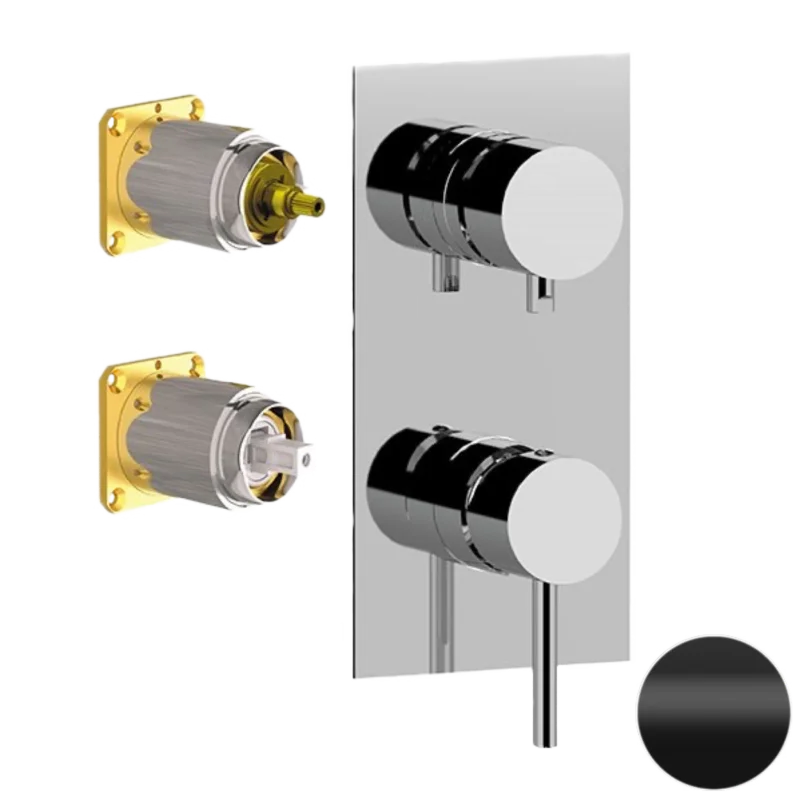 Смеситель для душа Remer X Style X93QKBNO, черный матовый