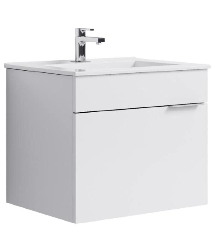 Тумба подвесной Aqwella Бриг 60 под умывальник белая (1 ящик)