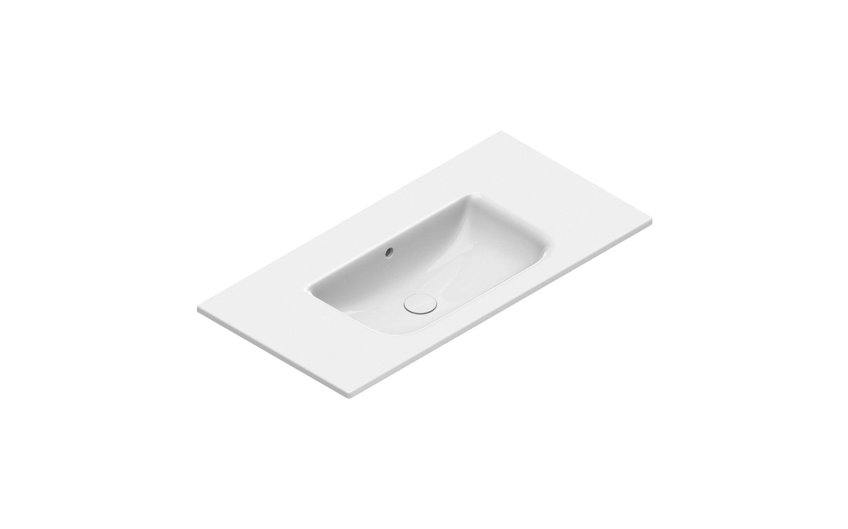 Раковина Catalano Italy 100х50, арт.0721010001, без отв. под смеситель, белый глянцевый