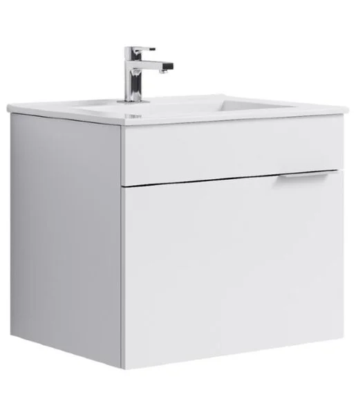 Тумба подвесной Aqwella Бриг 60 под умывальник белая (1 ящик)