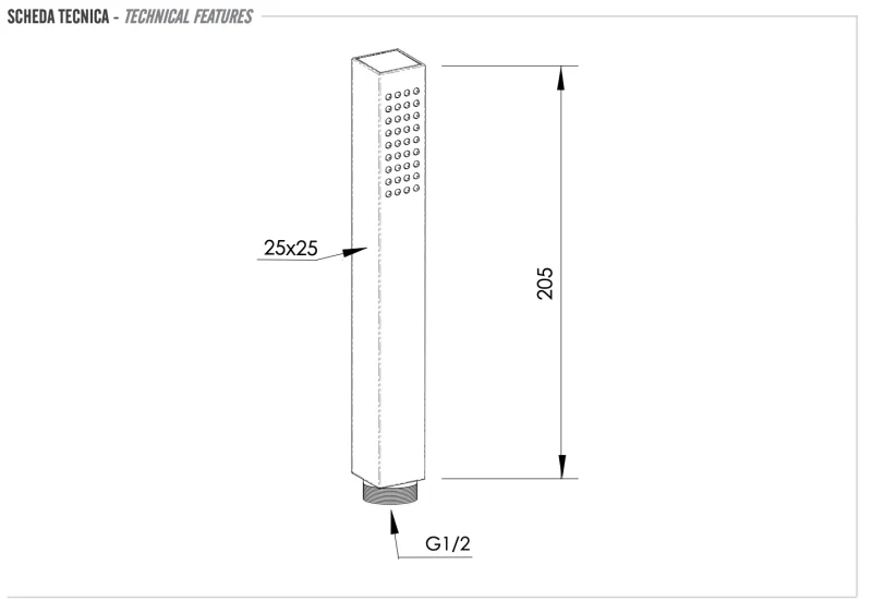 Ручной душ Remer 317SDX, хром