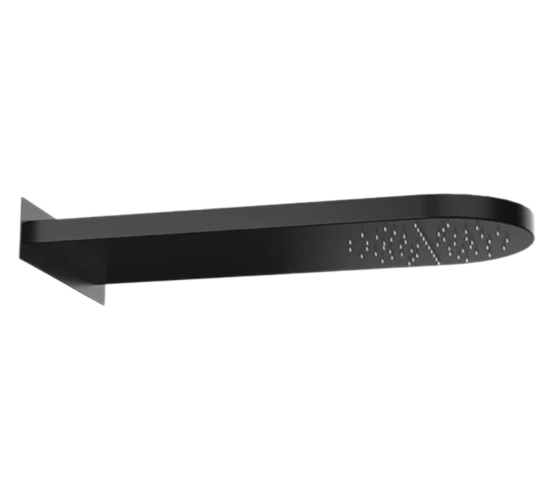 Верхний душ настенный 50x20 см Remer 350MMNOX, черный матовый
