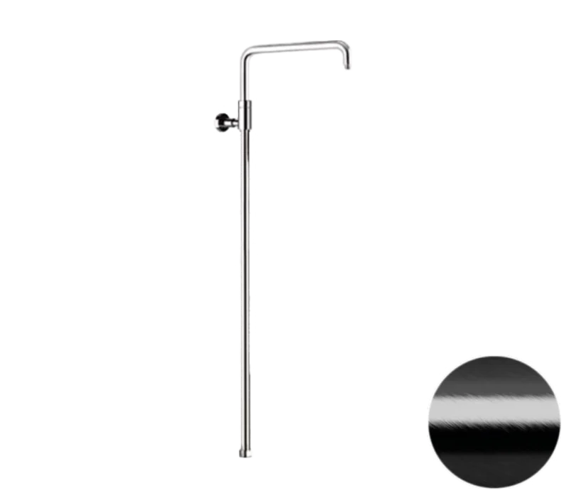 Душевая колонна телескопическая Remer 330A7DCESDEVCFP, черный брашированный хром