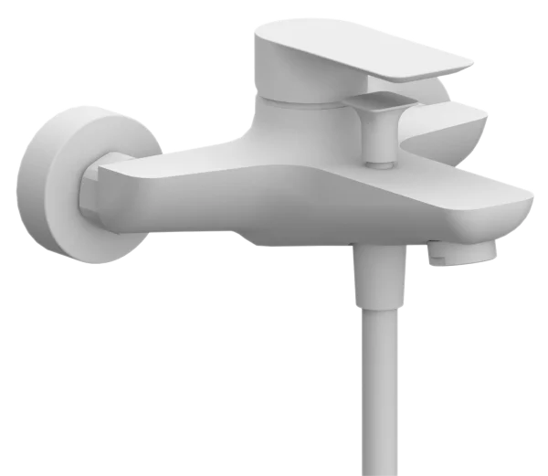 Смеситель для ванны Remer Infinity I05BO, белый матовый