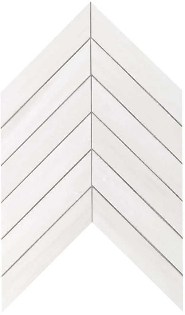 Мозаика Marvel Bianco Dolomite Chevron Wall Мозаика Marvel Bianco Dolomite Chevron Wall
