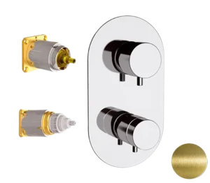 Смеситель термостатический для душа Remer Elegance NT92KB