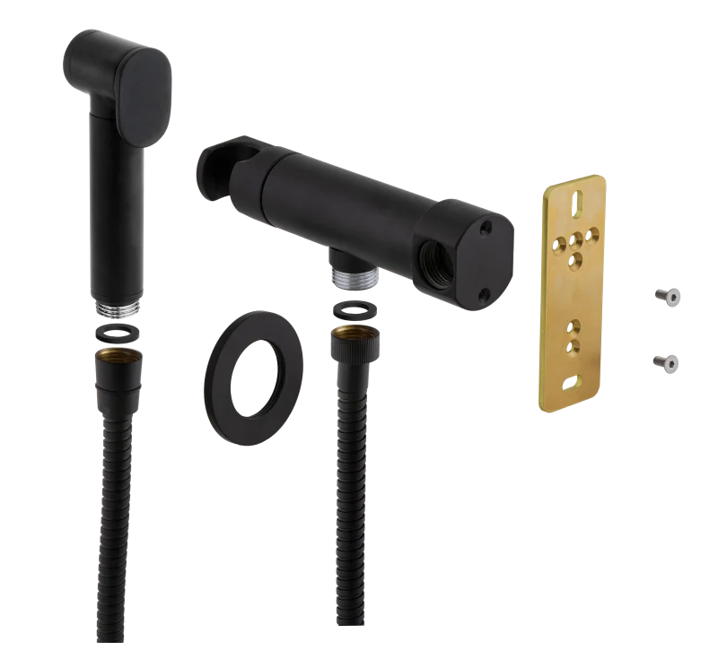 Гигиенический душ со смесителем Remer X Style N64WNO, чёрный матовый