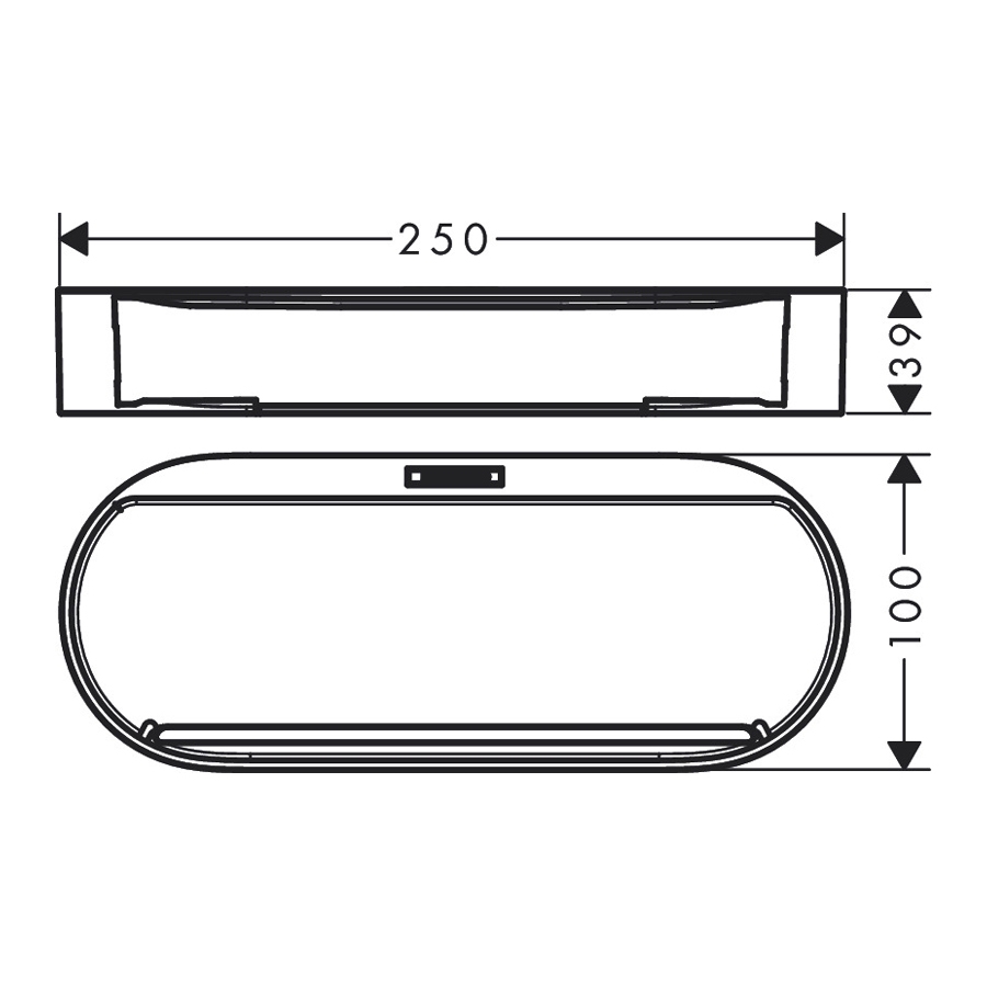 Hansgrohe WallStoris Корзина для хранения белый матовый 27913700
