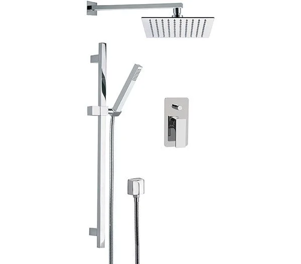 Комплект: Душевая система Remer Absolute AU09S01UFS20, хром