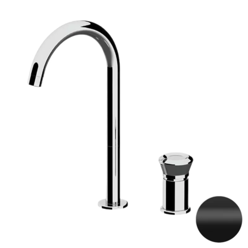 Смеситель для раковины Remer Element ET57LNO, черный матовый