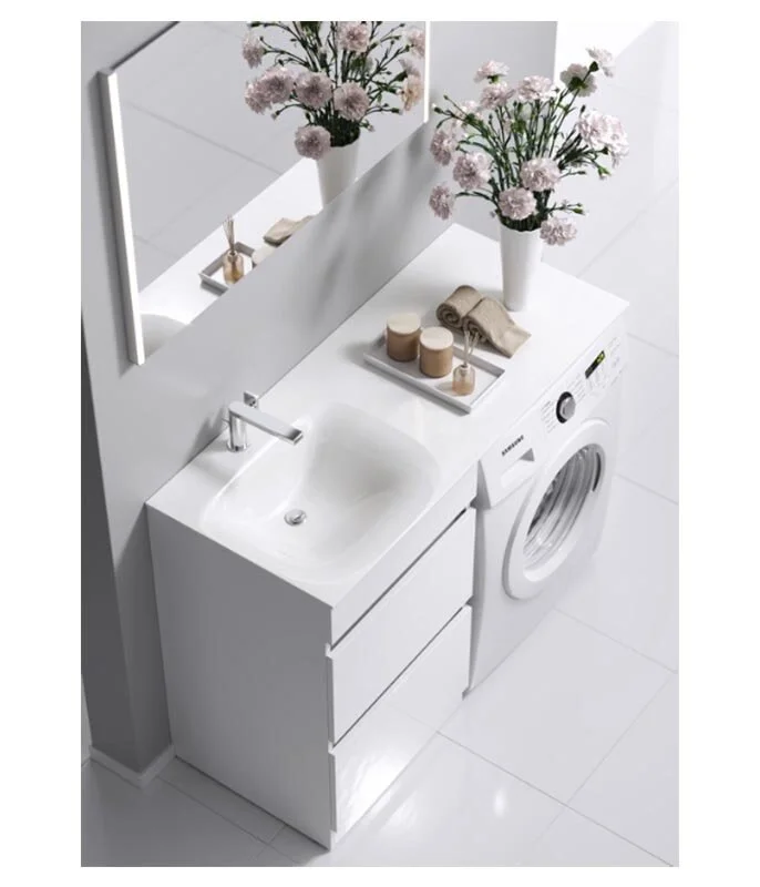 Тумба напольная Aqwella Forma 115 под умывальник для установки со стиральной машиной левая