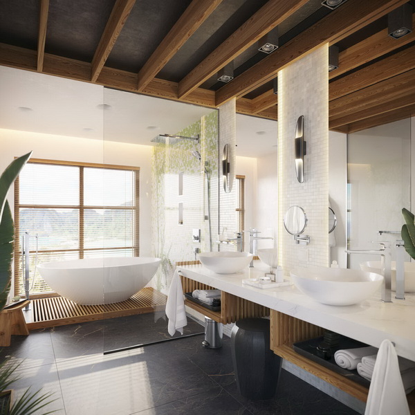 Зеркало для бритья Hansgrohe AddStoris матовый черный