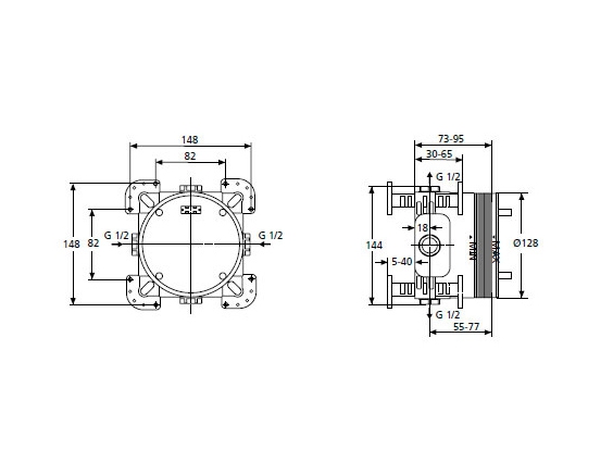 Скрытая часть Ideal Standard Active A1000NU
