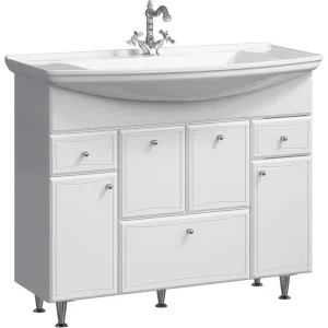 Тумба под умывальник Aqwella Барселона  с бельевой корзиной