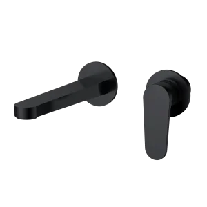 AQM6915MB Novara Смеситель для раковины настенный на 2отв., цвет черный матовый