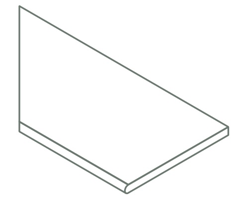 Бортик Italon AVANTGARDE PURE BOR.30X120 ROUND SX / АВА.ПЬЮР 30X120 ЗАКРУГЛЁННЫЙ ЛЕВ