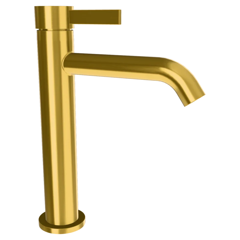 Смеситель для раковины Remer Metrica MC12ABG, золото брашированное