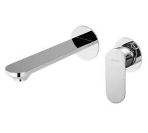 Смеситель для раковины на 2 отверстия, настенный Bruma Coral 194 840