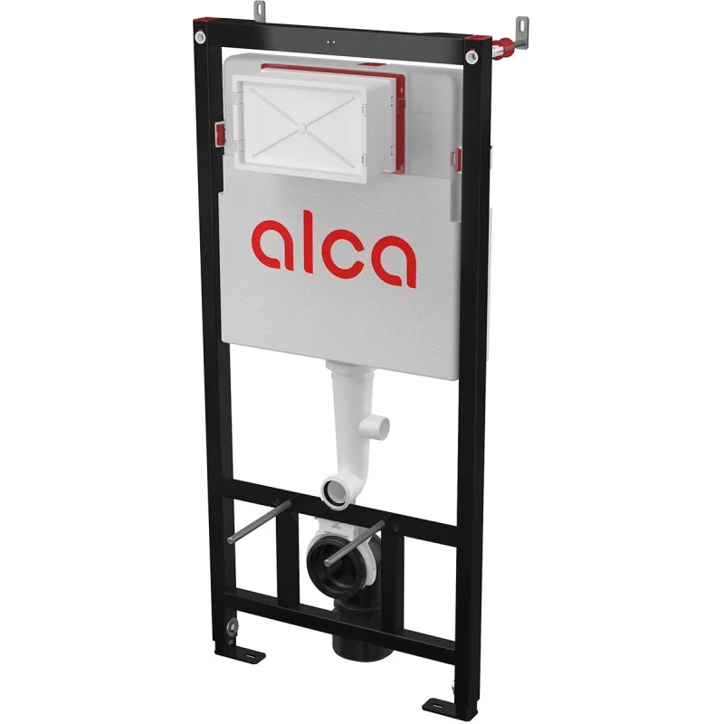 Инсталляция для унитаза AlcaPlast AM101/1120 + клавиша смыва M672 (хром мат.)