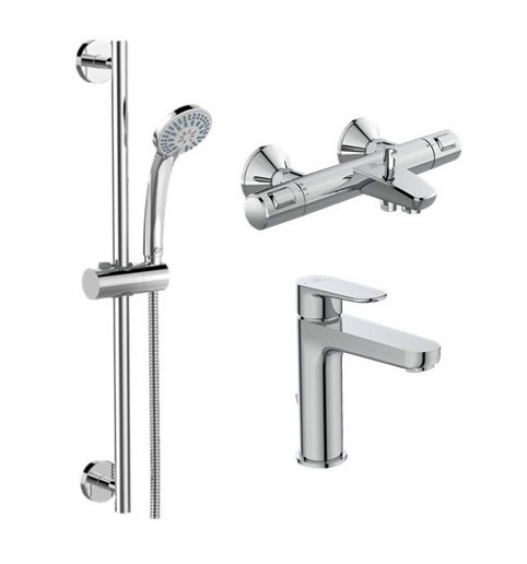 Промо набор для ванной Ideal Standard Ceratherm T25 BC984AA, с термостатическим смесителем