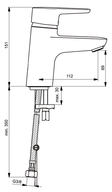 Смеситель Ideal Standard Connect Blue B9917AA для раковины