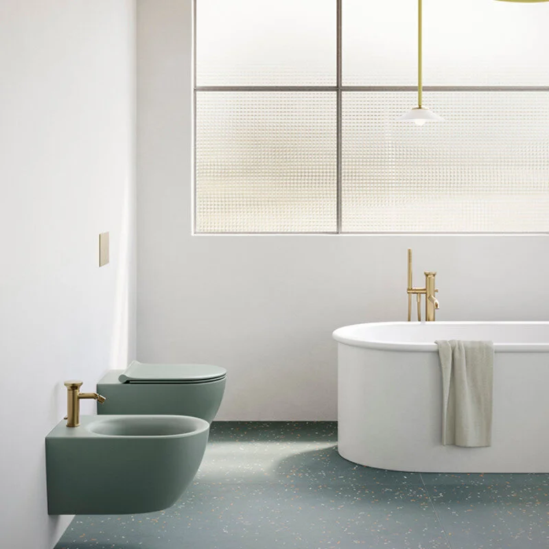 Унитаз подвесной торнадо Catalano Sfera 55x35, атласная вода, арт.511550028