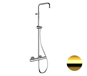 Душевая система термостатическая Remer Elegance EQ32ASSDDO, золото глянцевое
