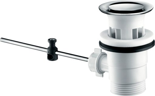 Смеситель для раковины Hansgrohe Vernis Shape 100, с донным клапаном, хром, 71561000