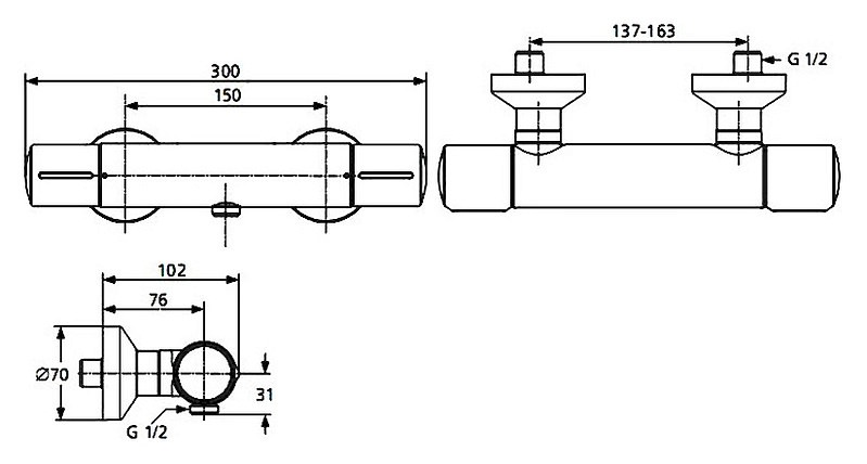 Термостат Ideal Standard Melange A4279AA для душа