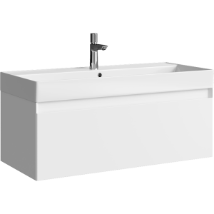 AQWELLA Geometria подвесная тумба с умывальником в комплекте 81 см