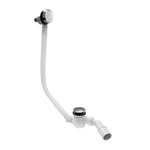 Сифон с наполнением для ванны McAlpine HCN2600CC-15MM, Click-clack, с прочисткой снаружи, хром