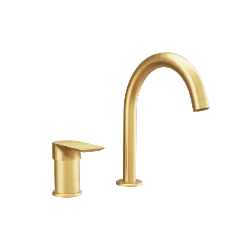 Смеситель для раковины Remer Infinity I57BG, золото брашированное