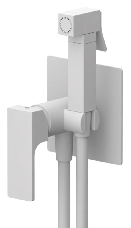 Гигиенический душ со смесителем Remer Absolute AU65BO, белый матовый