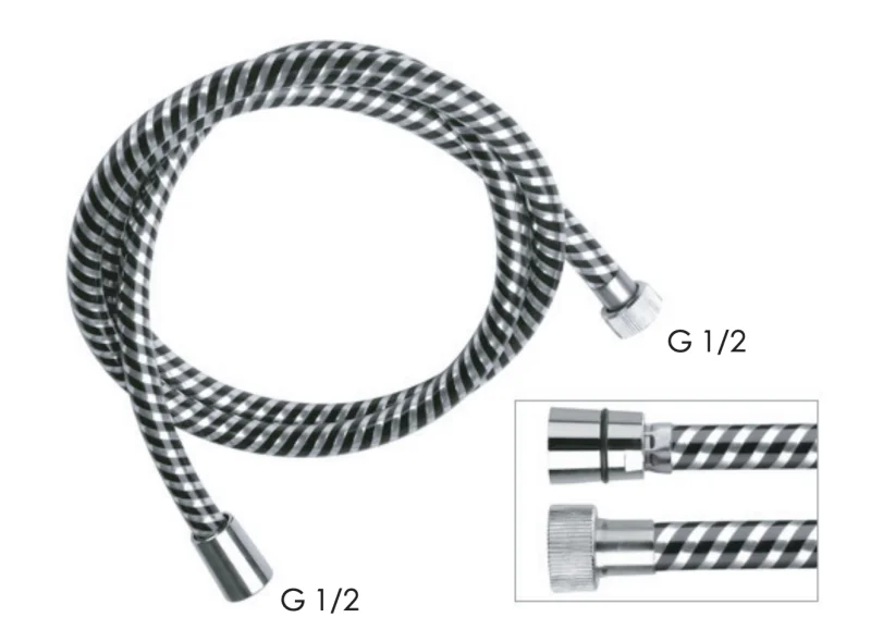 Шланг для душа ПВХ 150 см Remer 332CNNC150, хром
