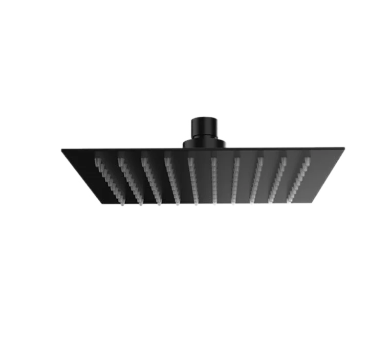 Верхний душ с шарнирным соединением 20 см Remer 357UFS20NOX, черный матовый