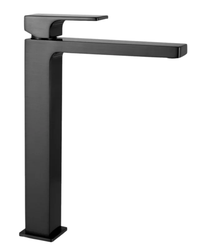 Смеситель для раковины Remer Absolute AU11LCFP, чёрный брашированный хром