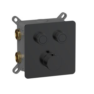 Смеситель с термостатом встраиваемый на 2 потребителя комплект с монтажной частью