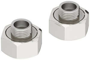 Комплект фитингов Стилье прямой (G 1" НГ х G 1/2" НР) / 2 шт.