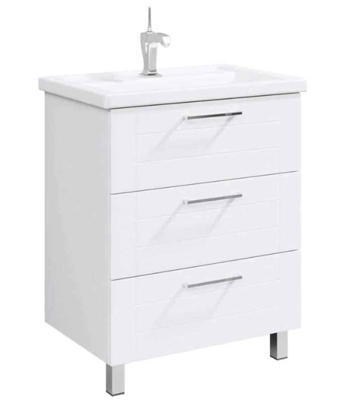 Тумба напольная Aqwella Манчестер 70 под умывальник белая