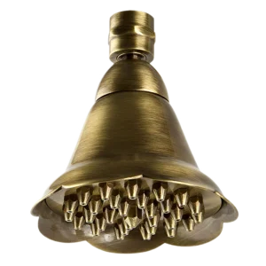 Верхний душ с шарнирным соединением 10 см Remer 359BEVOX, латунь состаренная