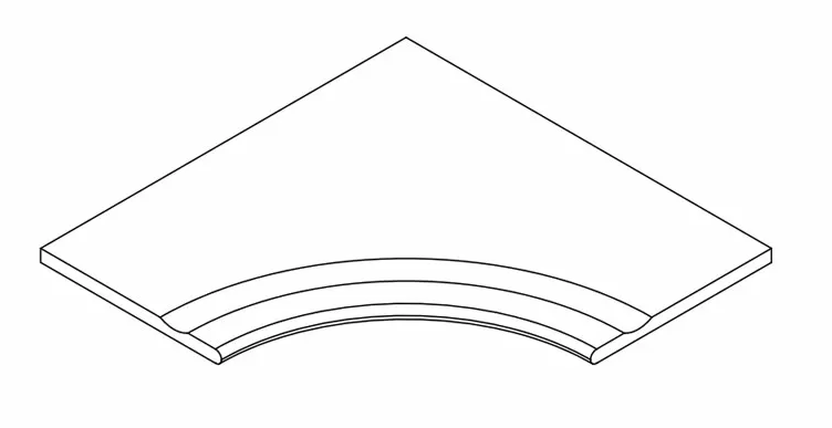 Бортик Italon COSMOS ROPE BOR.30X120 SVAS.ROUND DX / КОСМОС РОУП БОРТ.30X120 С ВЫЕМК.ЗАК.ПР