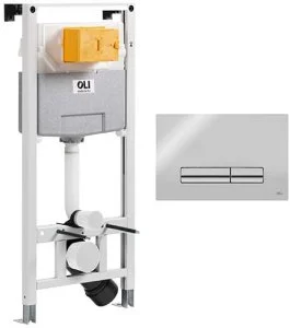 Инсталляция для унитаза OLI120 099949 + клавиша смыва Glam хром 139185