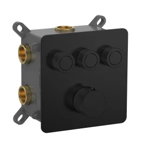 Смеситель с термостатом встраиваемый на 3 потребителя комплект с монтажной частью