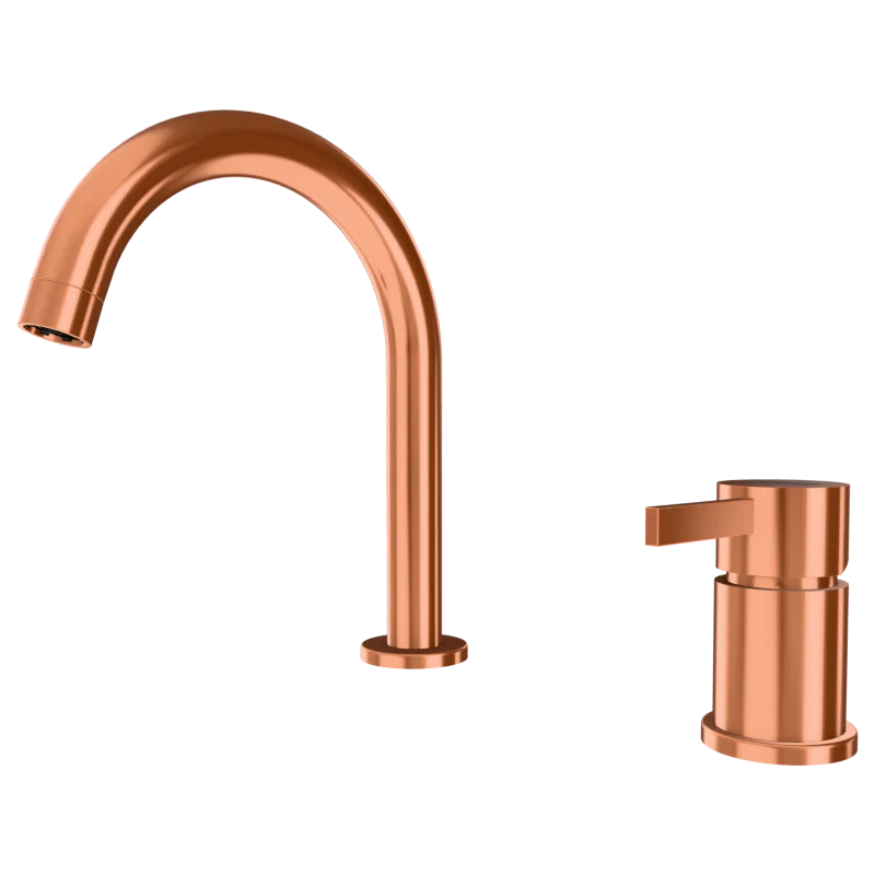 Смеситель для раковины Remer Metrica MC57RP, медь брашированная