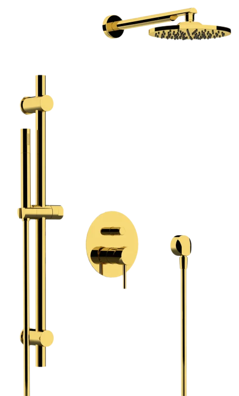 Душевая система Remer X Style X09S01ODO, золото глянцевое