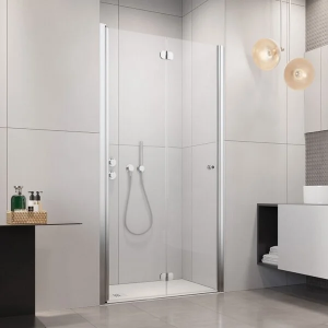 Душевая дверь в нишу Radaway EOS DWB 70 L, складная, стекла прозрачные, профиль хром, левая, 137803-01-01L