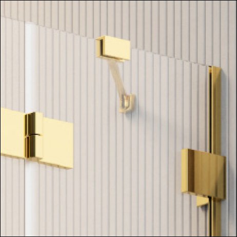 Душевая дверь Radaway Essenza Pro Gold DWJ 110x200 R стекло прозрачное/золото