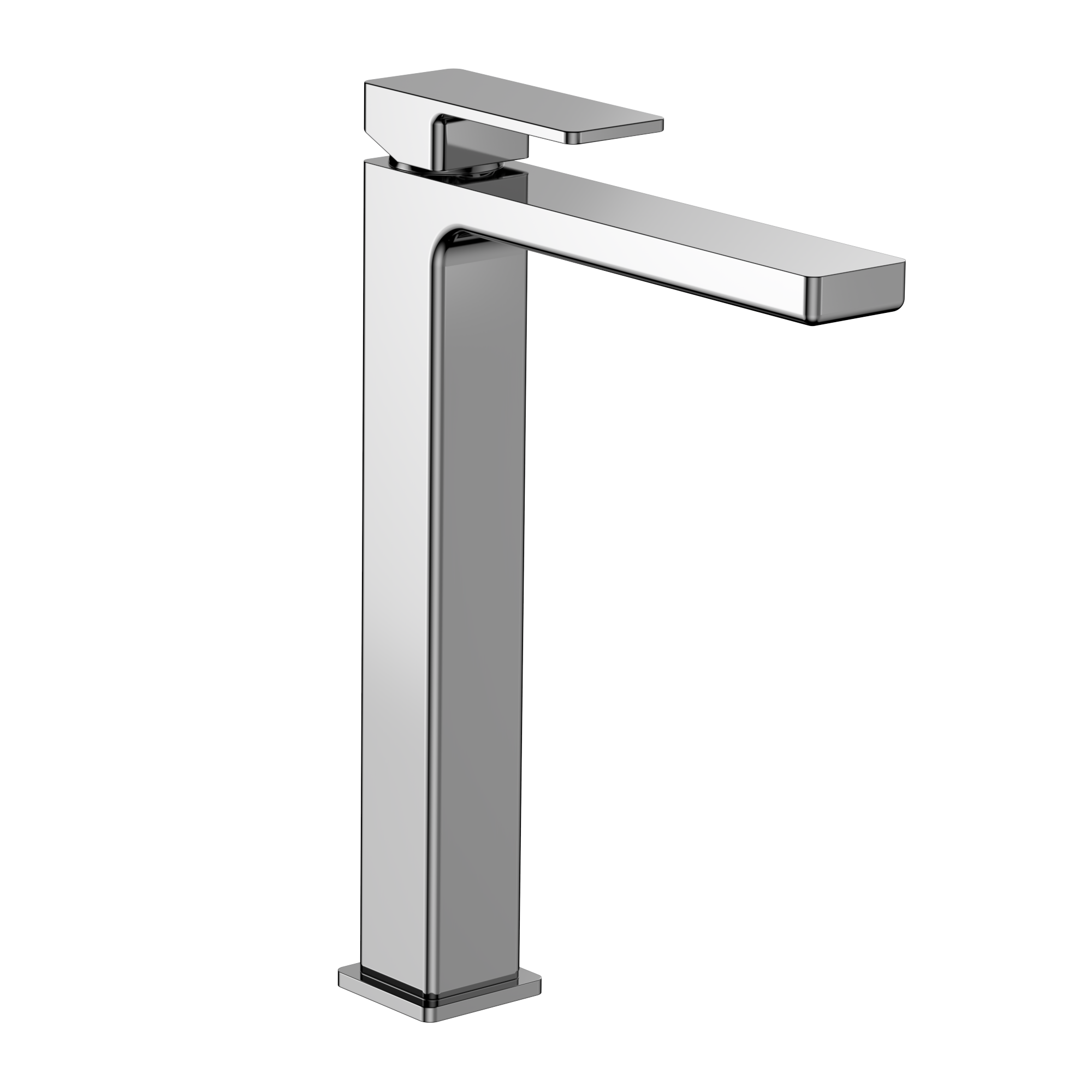 AQM6814CR Savona Смеситель для свободностоящей раковины 250мм, гладкий, подводка ½", хром