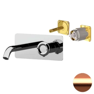 Смеситель для раковины Remer Element ET15KBRP, медь брашированная