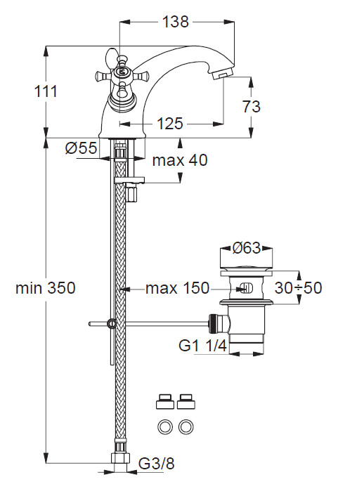 Смеситель Ideal Standard Reflections B9653AA для раковины